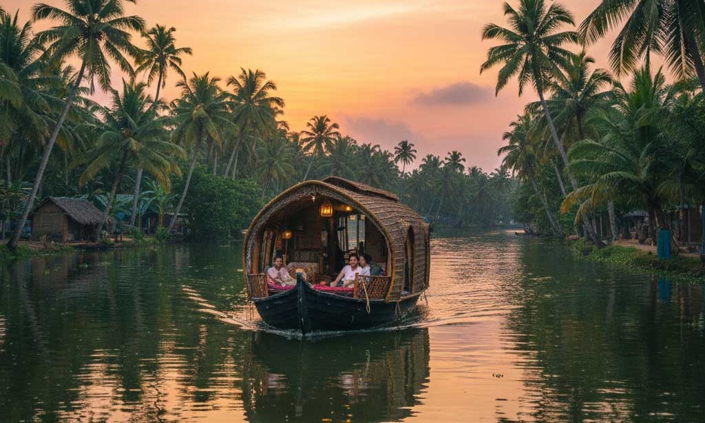 Serene Kerala: Hills, Backwaters & Beach Retreat Tour Package